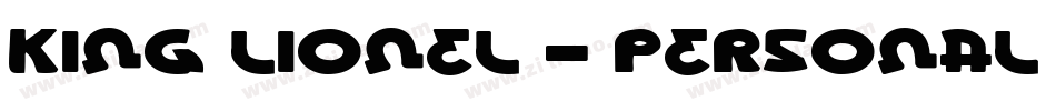 King Lionel - Personal Use字体转换